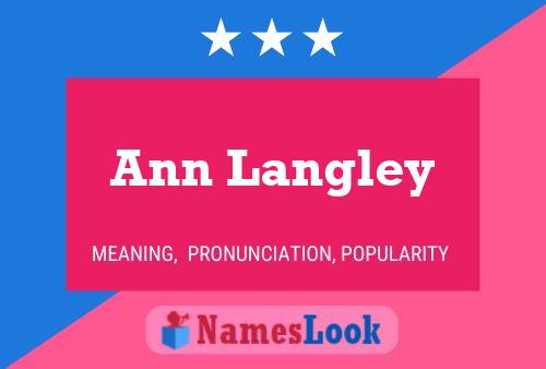 Ann Langley 名字海报