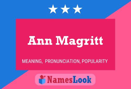 Ann Magritt 名字海报