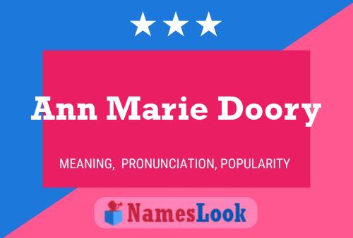 Ann Marie Doory 名字海报