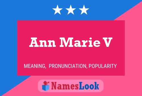 Ann Marie V 名字海报