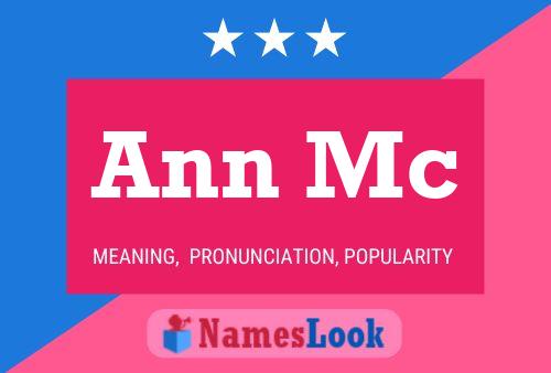 Ann Mc 名字海报