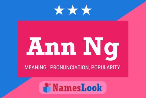 Ann Ng 名字海报