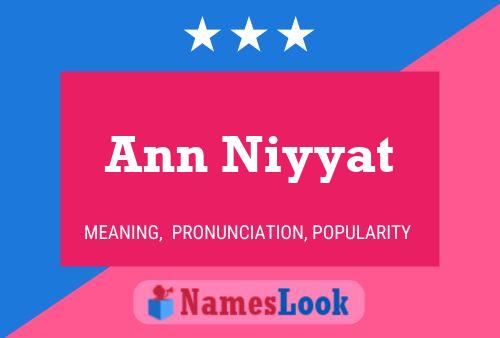 Ann Niyyat 名字海报