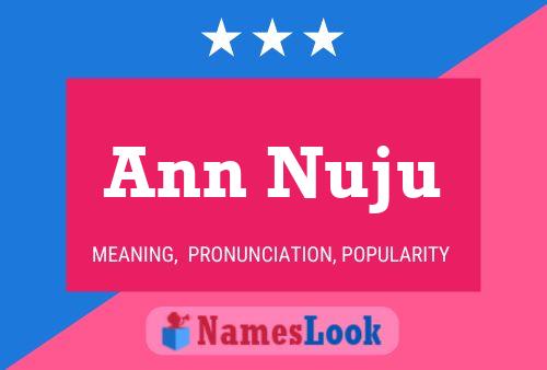 Ann Nuju 名字海报