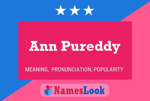 Ann Pureddy 名字海报