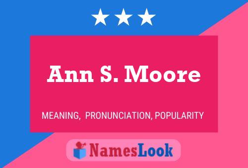 Ann S. Moore 名字海报