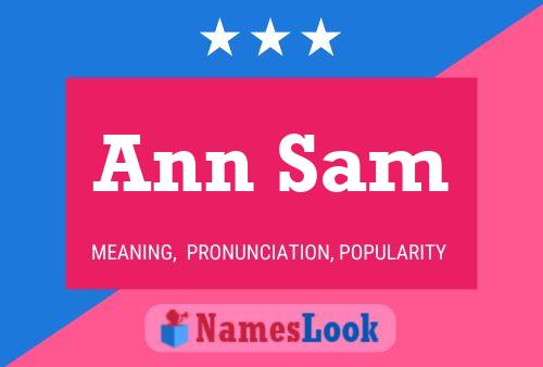 Ann Sam 名字海报