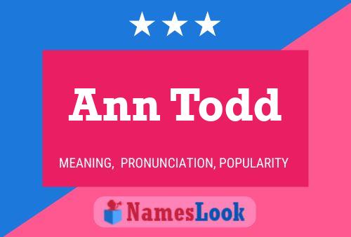 Ann Todd 名字海报