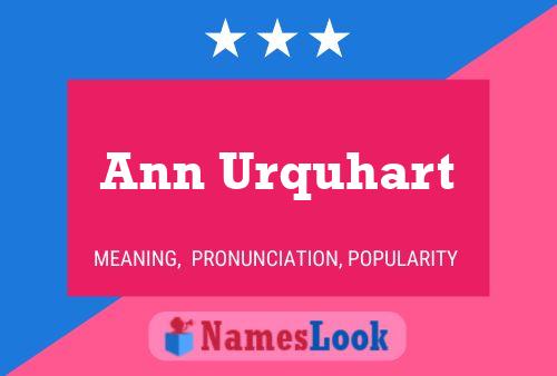 Ann Urquhart 名字海报