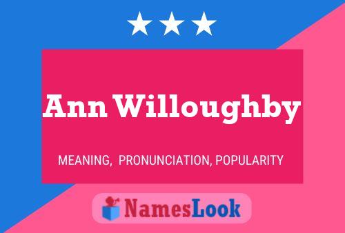 Ann Willoughby 名字海报