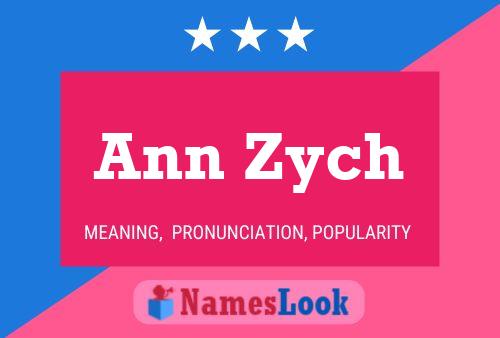 Ann Zych 名字海报