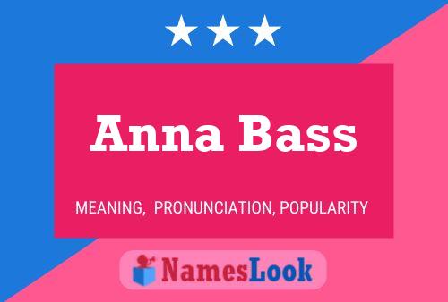 Anna Bass 名字海报