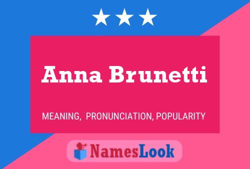 Anna Brunetti 名字海报