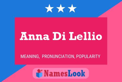 Anna Di Lellio 名字海报