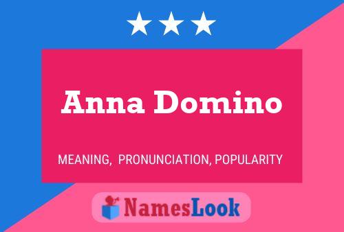 Anna Domino 名字海报