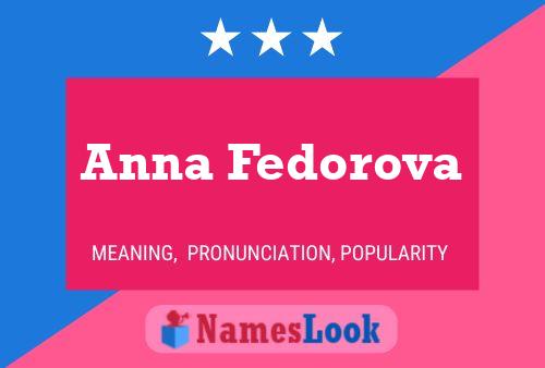 Anna Fedorova 名字海报