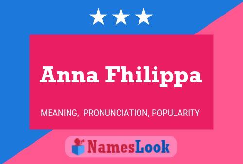 Anna Fhilippa 名字海报