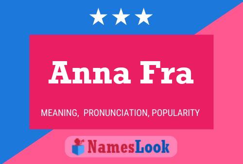 Anna Fra 名字海报