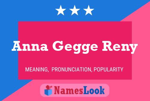 Anna Gegge Reny 名字海报