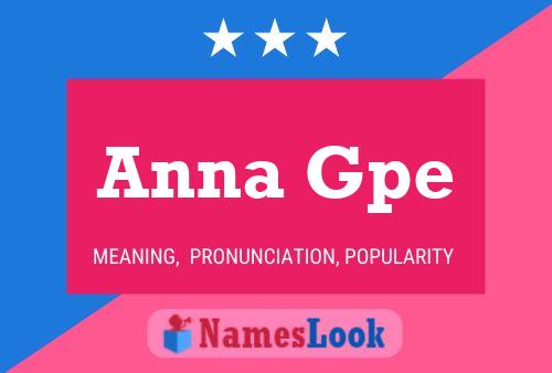 Anna Gpe 名字海报