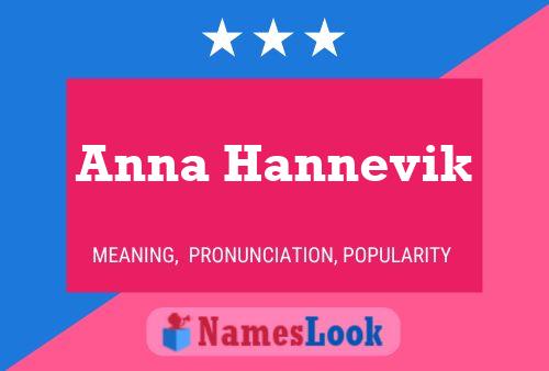 Anna Hannevik 名字海报