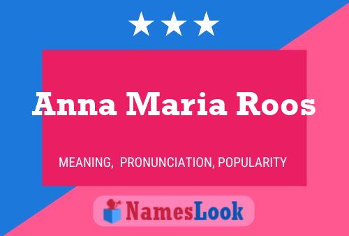 Anna Maria Roos 名字海报