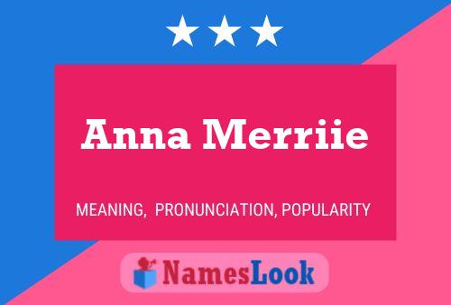 Anna Merriie 名字海报