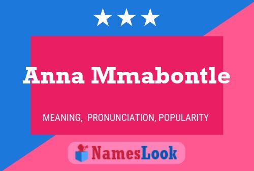 Anna Mmabontle 名字海报