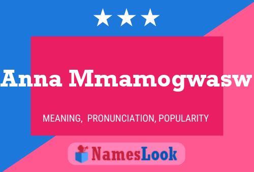 Anna Mmamogwasw 名字海报