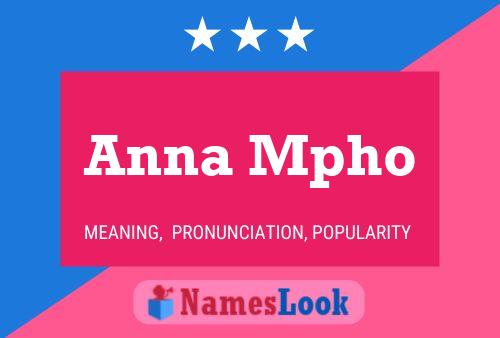 Anna Mpho 名字海报