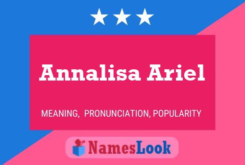 Annalisa Ariel 名字海报