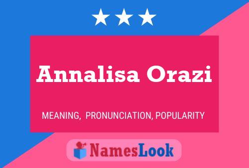 Annalisa Orazi 名字海报