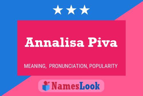 Annalisa Piva 名字海报