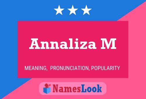 Annaliza M 名字海报