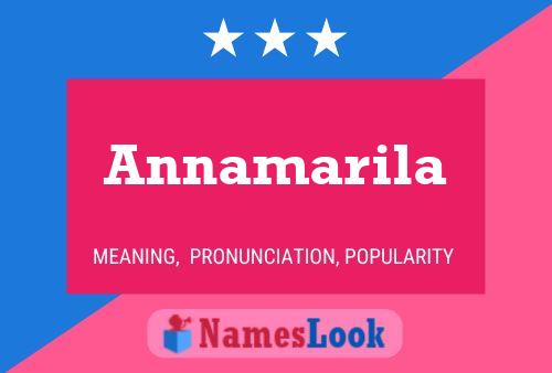 Annamarila 名字海报