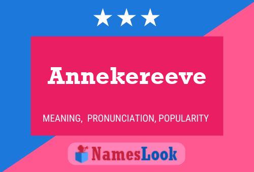 Annekereeve 名字海报