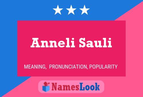 Anneli Sauli 名字海报