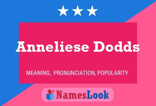 Anneliese Dodds 名字海报