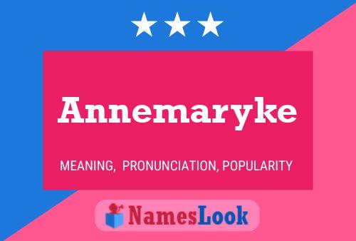 Annemaryke 名字海报