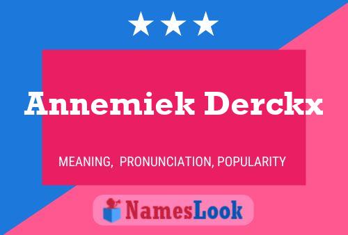 Annemiek Derckx 名字海报