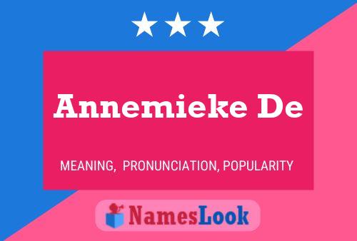 Annemieke De 名字海报