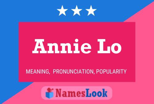 Annie Lo 名字海报