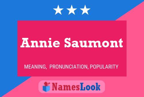 Annie Saumont 名字海报