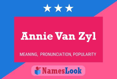 Annie Van Zyl 名字海报