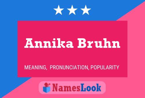 Annika Bruhn 名字海报