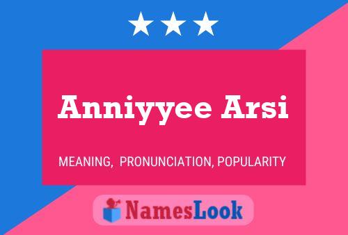 Anniyyee Arsi 名字海报