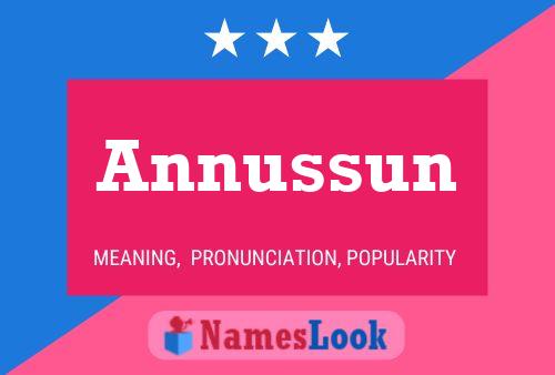 Annussun 名字海报