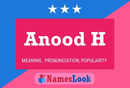 Anood H 名字海报