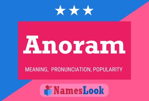 Anoram 名字海报