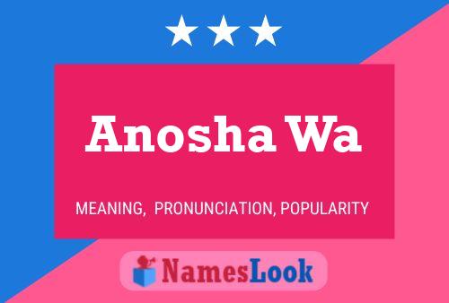 Anosha Wa 名字海报